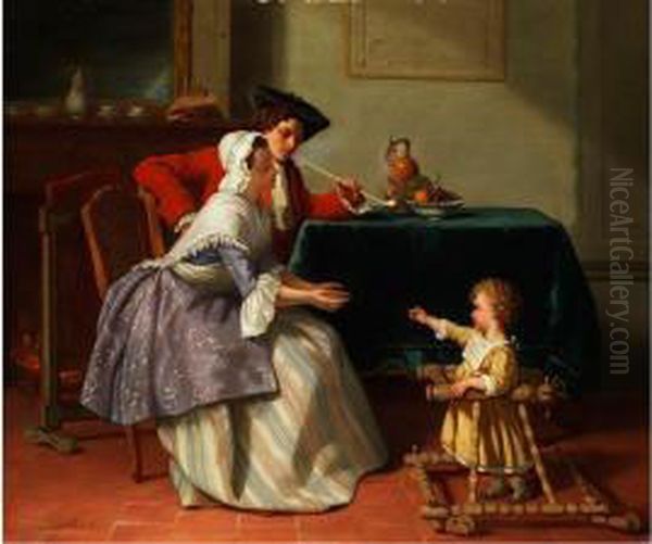 Die Ersten Schritte Oil Painting by Jean Carolus