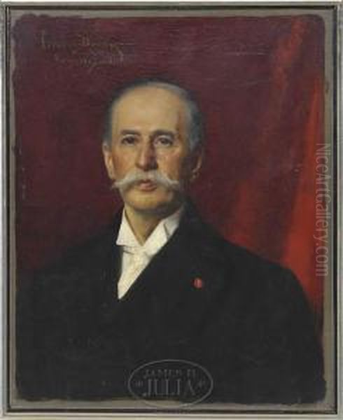 Portrait Of General William F. Draper Oil Painting by Carolus (Charles Auguste Emile) Duran