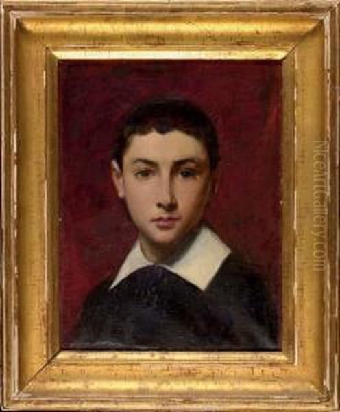 Portrait De Jeune Garcon Oil Painting by Carolus (Charles Auguste Emile) Duran