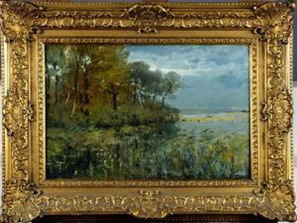 Etang A Boitsfort Oil Painting by Joseph Caron