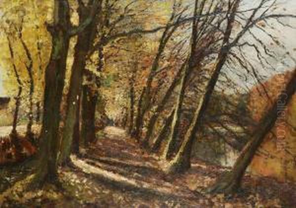 Dreve A Overyssche / Automne Oil Painting by Joseph Caron