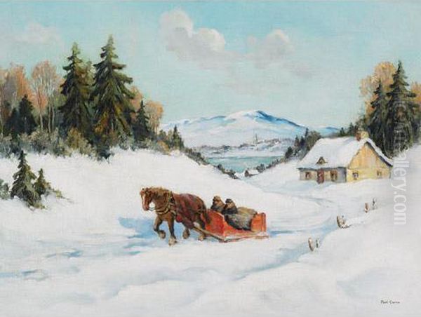 Point Au Pique, P.q., Canada Oil Painting by Paul Archibald Caron