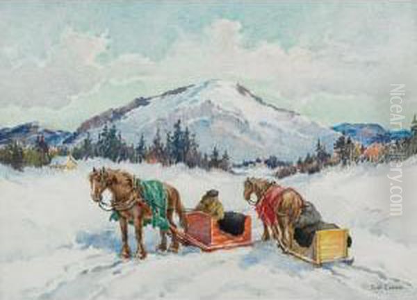 Mount Orford, Eastern Townships, P.q. Oil Painting by Paul Archibald Caron