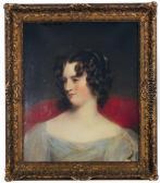 Portrait Of Mary Lycett, Daughter Of William Edward Lycett Of Bowden Oil Painting by Margaret Sarah Carpenter