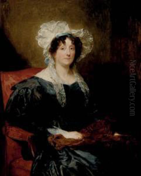 Portrait Of A Lady Oil Painting by Margaret Sarah Carpenter