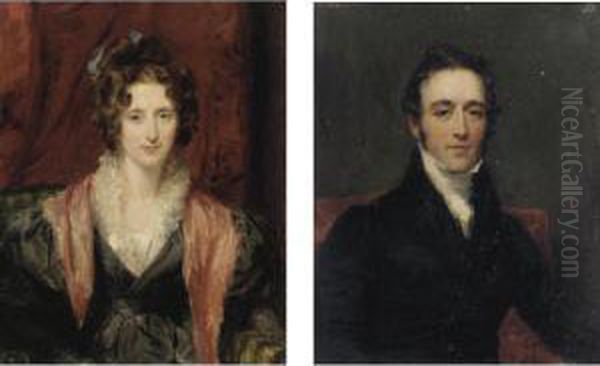 Portraits Of Sir John Taylor 
Coleridge (1790-1876) And Margaret Buchanan, Lady Coleridge (d.1874) Oil Painting by Margaret Sarah Carpenter