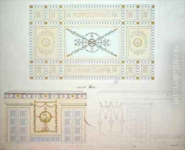 Decorative Designs for the Interior of the Beberbeck Palace Oil Painting by Johann Conrad Bromeis