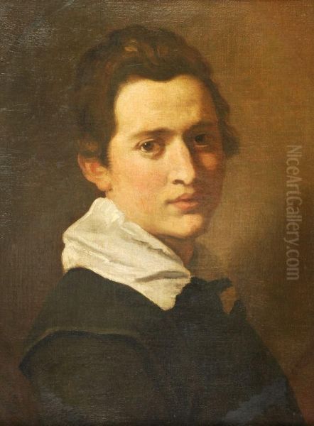 Portrait Of A Young Man Oil Painting by Agostino Carracci