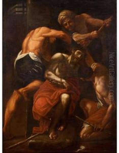 Incoronazione Di Spine Oil Painting by Lodovico Carracci