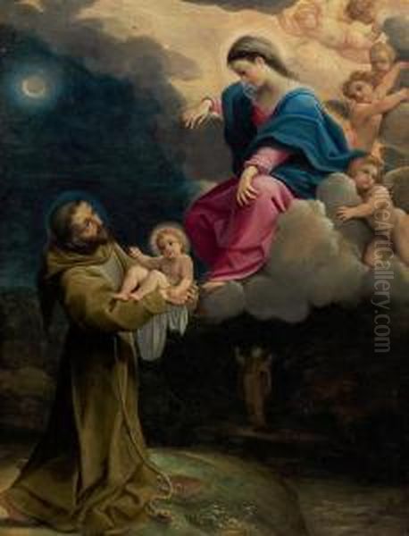 The Vision Of Saint Francis Oil Painting by Lodovico Carracci