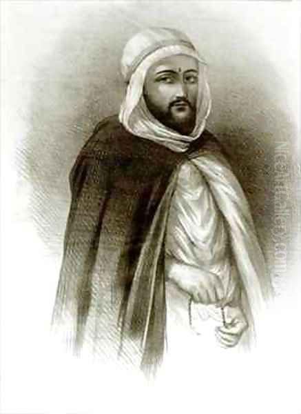 Portrait of Abd-El-Kader Oil Painting by Auguste Bry