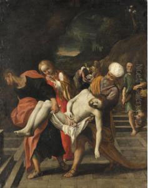 The Entombment Oil Painting by Lodovico Carracci