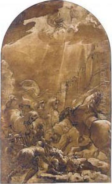 The Conversion Of St. Paul Oil Painting by Lodovico Carracci