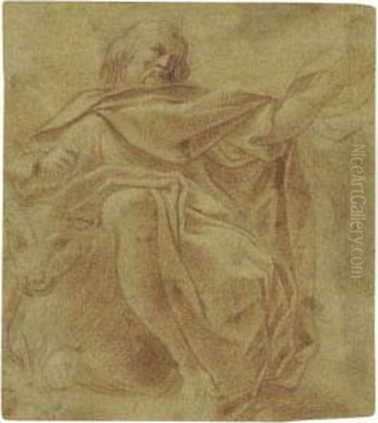 St. Luke Oil Painting by Lodovico Carracci