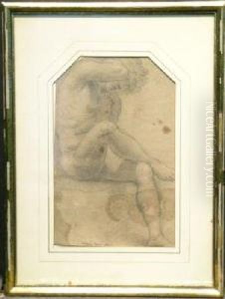 A Male Nude Oil Painting by Lodovico Carracci