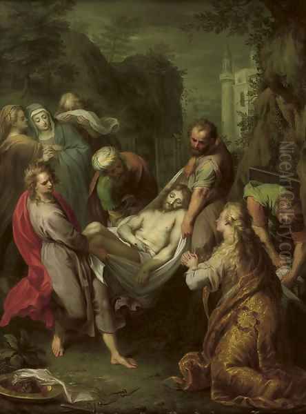 The Entombment Oil Painting by Balthazar Beschey