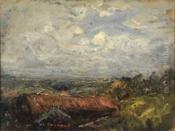 Environ De Lyon Oil Painting by Louis Hilaire Carrand