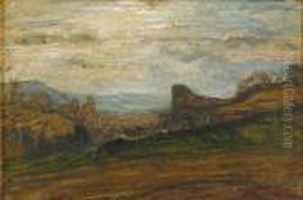 Paysage Oil Painting by Louis Hilaire Carrand