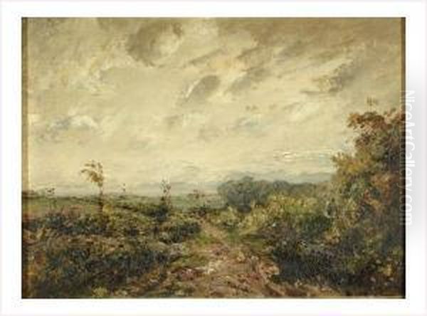 Chemin Dans La Campagne Oil Painting by Louis Hilaire Carrand