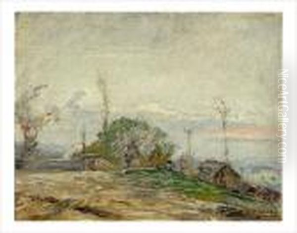 Paysage Des Monts D'or Oil Painting by Louis Hilaire Carrand