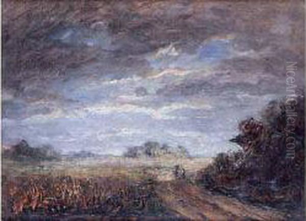 Paysage Oil Painting by Louis Hilaire Carrand