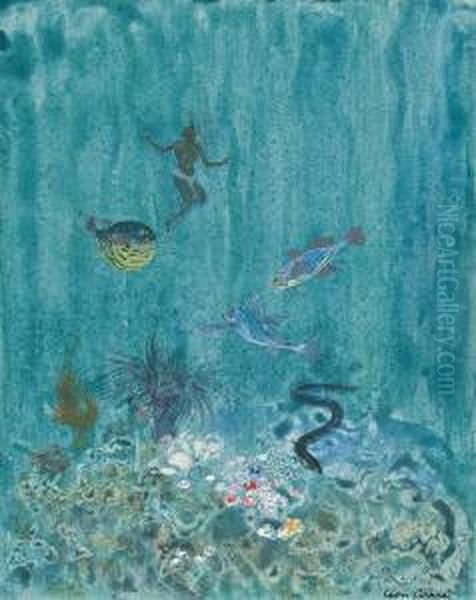 Under The Sea Oil Painting by Leon Carre