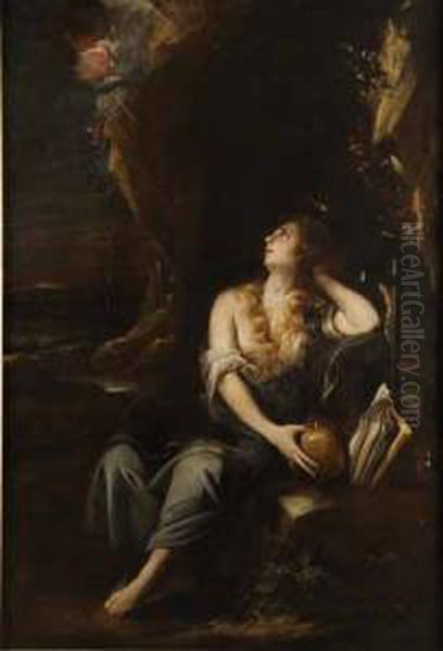 La Magdalena Oil Painting by Juan Carreno De Miranda