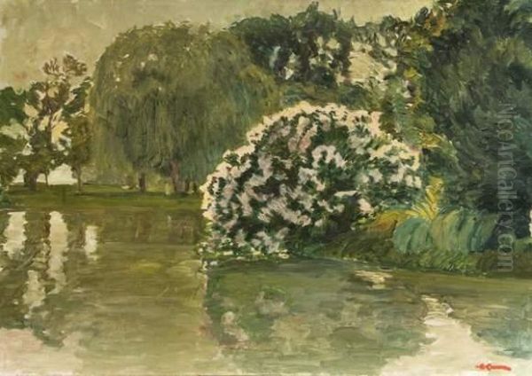 Parc Borely Oil Painting by Augustin Carrera