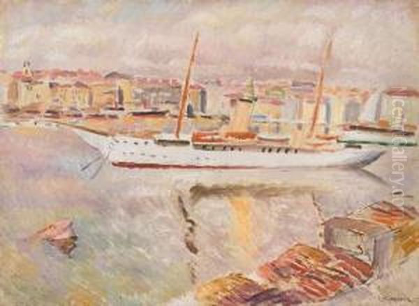 Le Port De Marseille. 1929. by Augustin Carrera