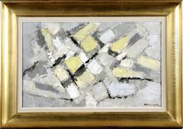 Composition Jaune Et Grise. Oil Painting by Georges Carrey