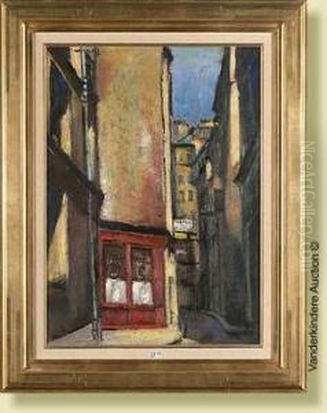 Ruelle A Paris Oil Painting by Georges Carrey