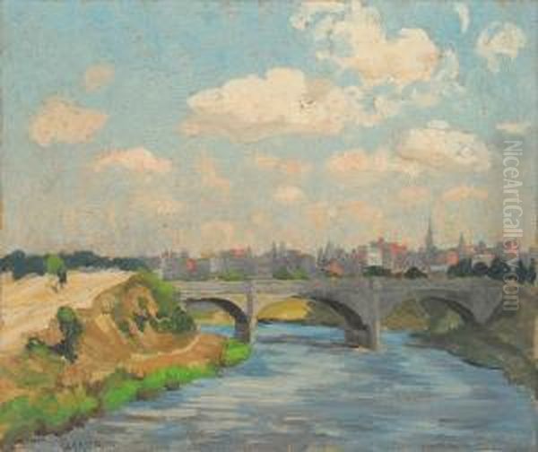 River Yarra Oil Painting by Ethel Carrick-Fox