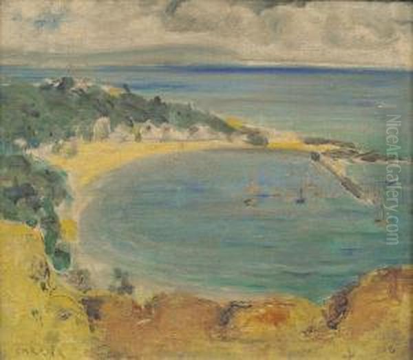 Half Moon Bay Oil Painting by Ethel Carrick-Fox