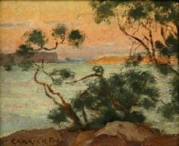 Coastal View Oil Painting by Ethel Carrick-Fox