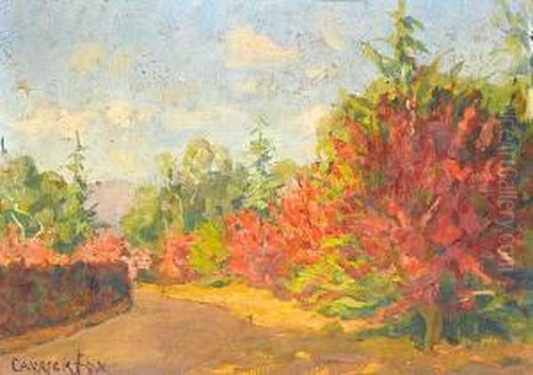 Blossom-lined Road by Ethel Carrick-Fox