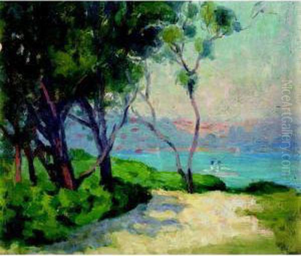 Rose Bay, Sydney Harbour Oil Painting by Ethel Carrick-Fox