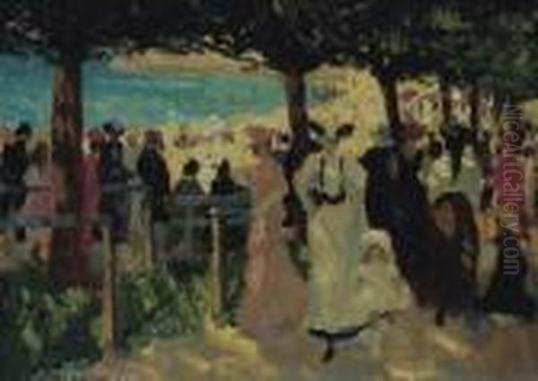 La Promenade Oil Painting by Ethel Carrick-Fox