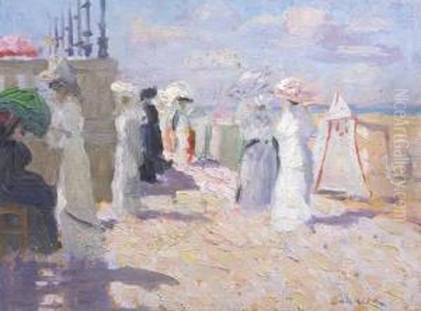 The Promenade Oil Painting by Ethel Carrick-Fox