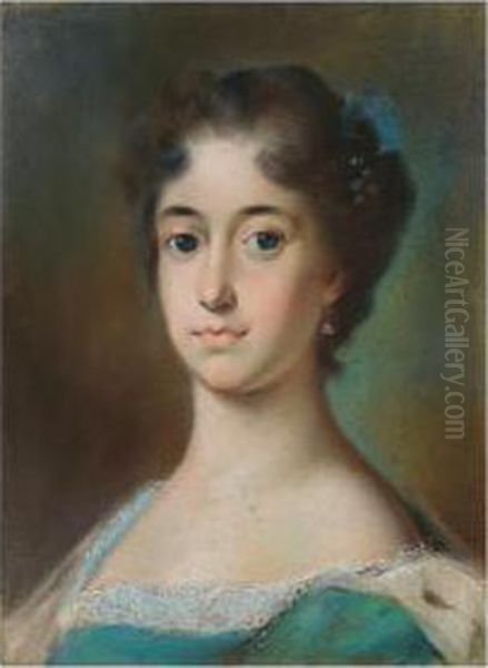 Ritratto Di Una Giovane Donna Oil Painting by Rosalba Carriera