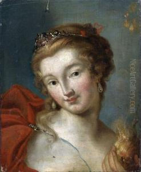 Madchen Mit Feuerfackel Oil Painting by Rosalba Carriera