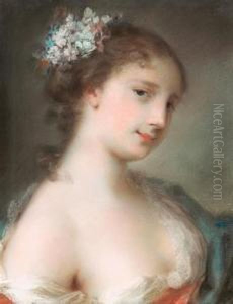 Allegory Of Spring. Oil Painting by Rosalba Carriera