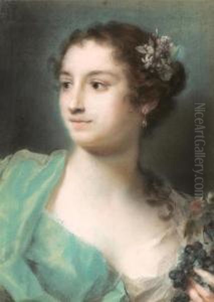 Allegory Of Autumn. Oil Painting by Rosalba Carriera