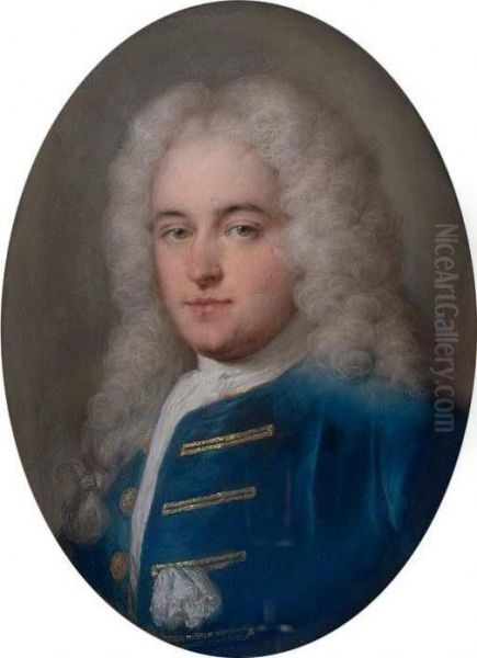 Portrait Of Thomas Chase (1729-88), Half-length, In A Blue
Coat Oil Painting by Rosalba Carriera