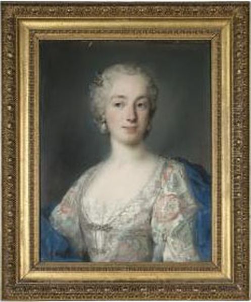 Portrait Of Elisabetta Algarotti Dandolo Oil Painting by Rosalba Carriera