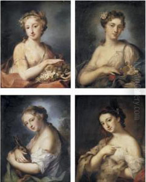 The Four Seasons Oil Painting by Rosalba Carriera