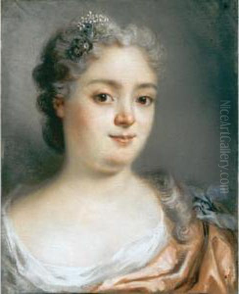 Ritratto Di Gentildonna Oil Painting by Rosalba Carriera