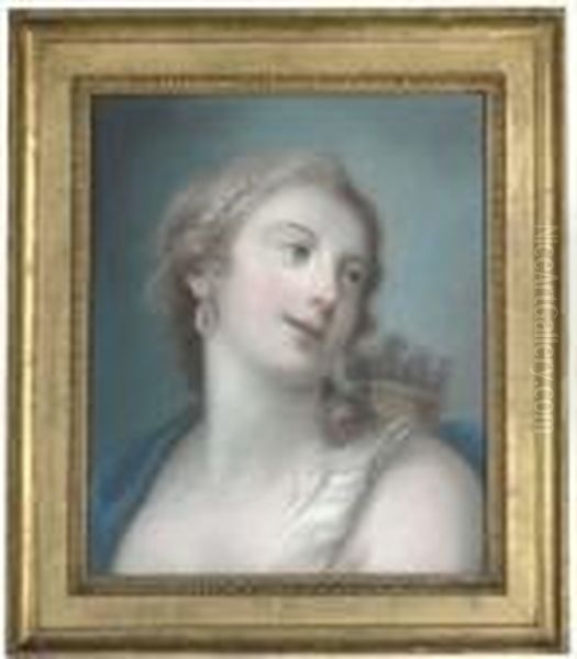 Diana, Bust-length, Turning To The Right by Rosalba Carriera