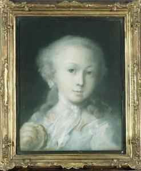 Portrait Of A Child Oil Painting by Rosalba Carriera