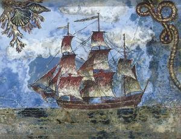 Sailing Ship Oil Painting by Dora Carrington