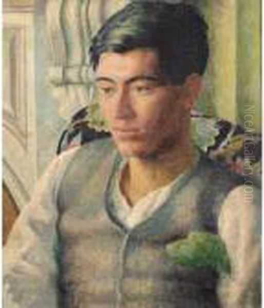 Frank Prewett Oil Painting by Dora Carrington